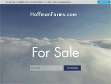 Tablet Screenshot of hoffmanfarms.com